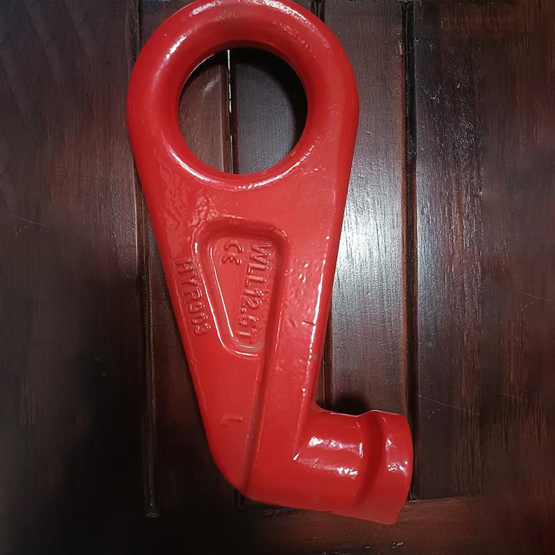 集装专用吊钳箱吊环2负荷1.54484吨直型左旋右旋吊钩左角右角5°