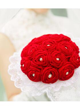 苏姐毛手家新娘手捧花diy钩针棉编织细线团编蕾苏ILJ丝线材料包