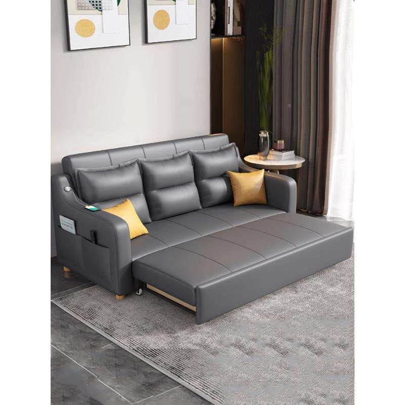 科技布沙两用可折床叠多功能收纳简a0008约经济型伸缩小沙户发型