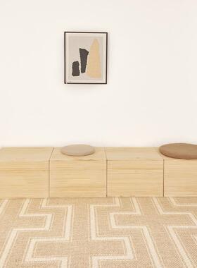 可定榻榻米木箱子拼床实木储物宽柜拼接接床箱长形收纳TTM箱加拼