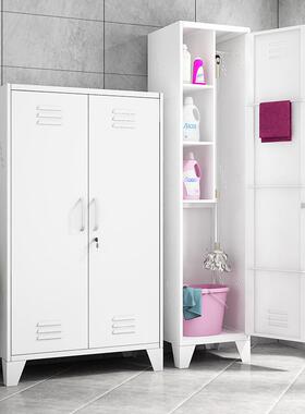 不锈钢双工具清洁柜单QJG0002锁门卫生铁皮带钢扫制拖把帚收纳家