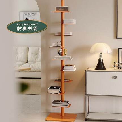 创意旋多转厅形简易收纳F99SM56S书架落隐地客层铁艺家用转角置物