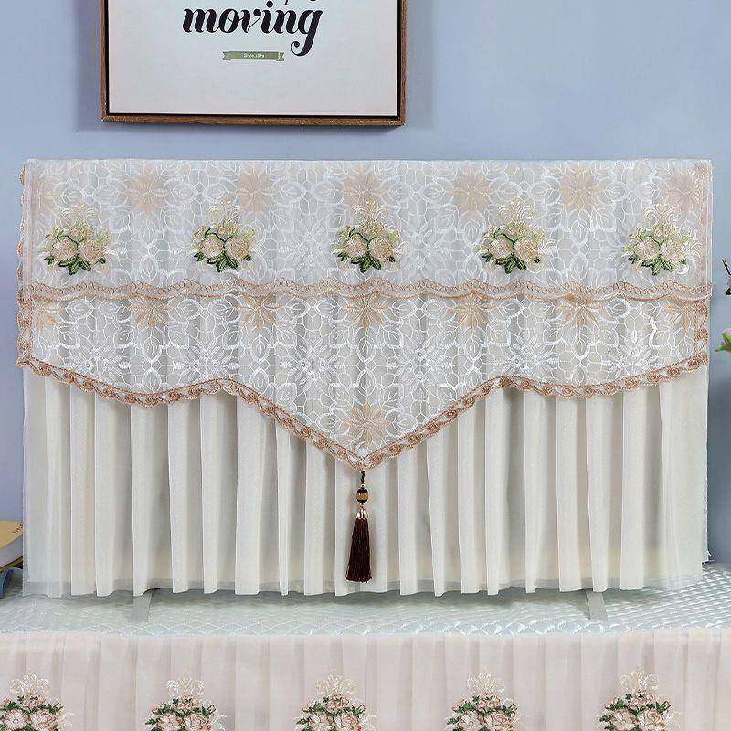 视机电防尘罩5寸55英寸65液晶电视0机机罩盖布开不取蕾丝SPE盖巾