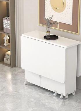 折桌AST叠餐家用小户型简易吃多能可移动带轮出租房长方形饭小功