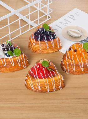 仿真面包创意教水果料理QS-204面包模冰型箱贴家居摆窗设橱展摄影