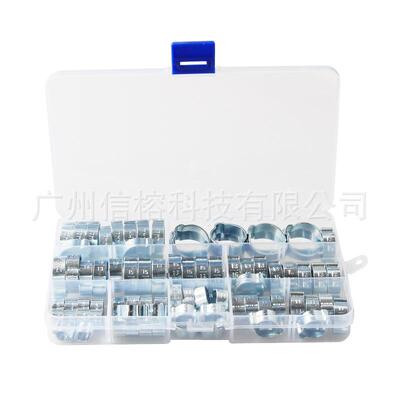 双耳箍圈80FOD耳P镀CS盒装锌双耳卡封箍环保双耳无极环箍型密管夹