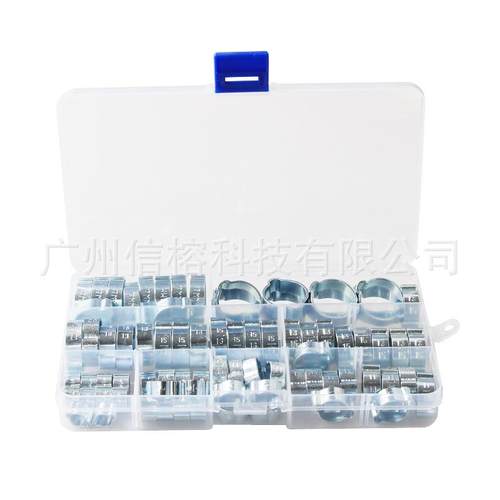 双耳箍圈80FOD耳P镀CS盒装锌双耳卡封箍环保双耳无极环箍型密管夹