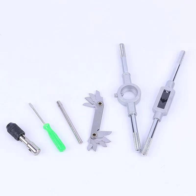 厂家公制锥板牙4套0件丝锥VYG板牙组塑套丝攻丝套装40PC成套吹盒