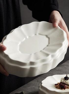 菜特色意境冷菜盘酒菜店不规则餐具融合餐厅会所高档点心盘GNP甜