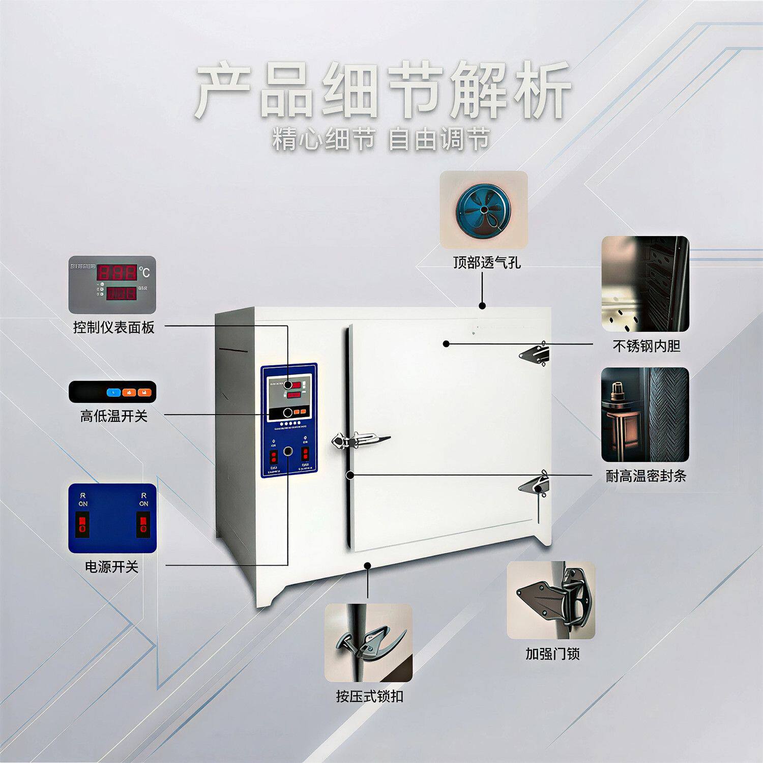 高温鼓风干燥箱实验室电焊条烘烤箱500度600℃商用工业用电热恒温