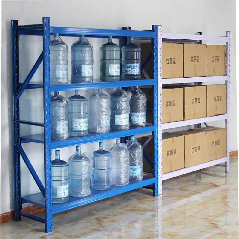 仓储快递置物架超市家用鞋架阳台储藏室轻型P货架多层置物架加厚