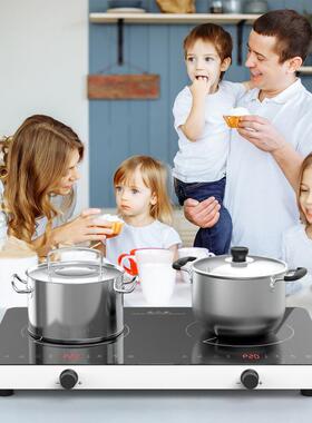 1炉1V/220v双69099电磁多头电0陶炉入嵌台式多灶电炉大功率英文