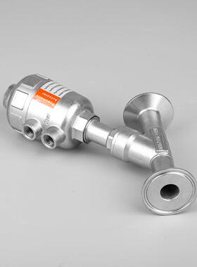 单作用11681角角阀瓣座阀平衡快式装角座阀塑料头快装气动座阀快