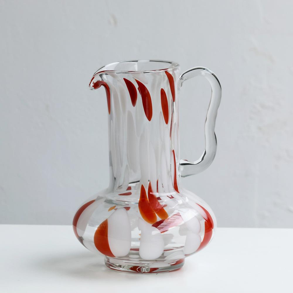 北约璃欧简小BX79-230清新淡彩斑点小口水培玻花瓶摆色件创意家居