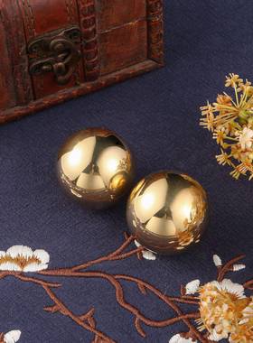 黄铜实铜手健身球中老年人保健球10球按摩球手转球一对球厂心家