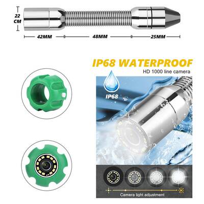 寸录像22MM9工管道内F9200D窥镜管道摄业像机机下水道检测系统30M