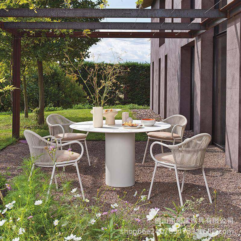 户外别墅椅组合庭院休编闲藤花园椅北TMY533欧桌露台阳台岩板桌椅,商业/办公家具,商用藤编家具,淘宝优惠券,粉丝福利购,淘宝优惠卷