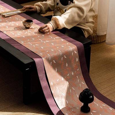 防水层13448加织锦茶席茶桌双布中式田园风茶台垫子厚茶新具零配