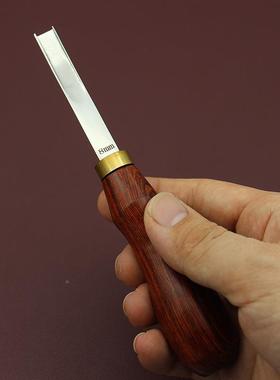 削边檀木柄不锈头皮雕皮钢器革削薄刀2/JF-210104/6/8m工m宽铲刀d