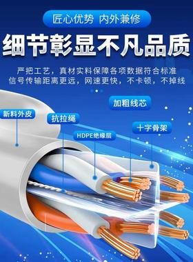 超六类网线工控程监蔽CAT6千兆无氧线铜网络非屏超NBQ五类网线