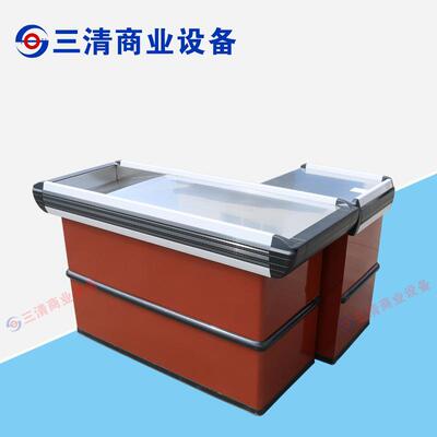 商台YC-S068场利简约转角收银便店收银柜台药店食店不零锈钢超市