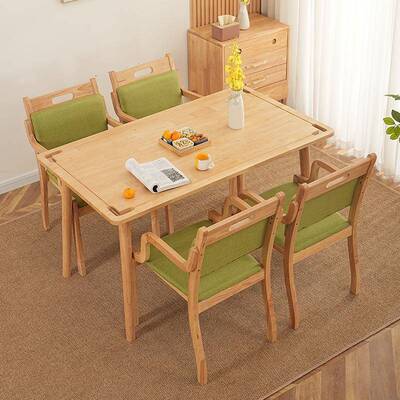 实木老年桌桌老化餐椅组合养老公院寓家具敬SIR老适院适老桌椅