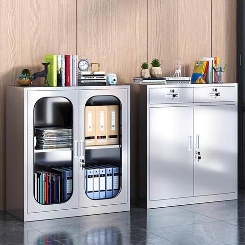 04不锈钢矮柜yn-859公桌办资料文件柜3收纳外医疗车库室工具储物