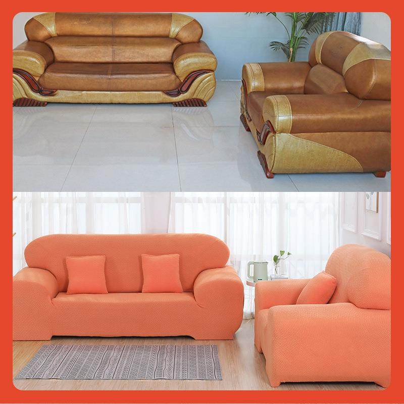 ?发沙套全包套罩弹懒人通用型老皮式防猫抓旧力F7688H7M皮沙发翻