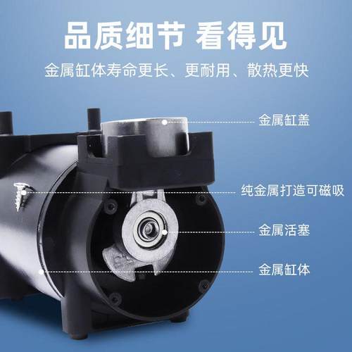 车便携式充泵气电动汽轮胎48163用自动打气车筒带气压表一件起载