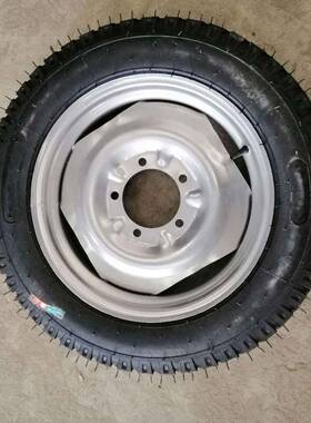 马车推车轮实心轮充气轮车轮万工业脚轮向脚505410-16工矿马轮