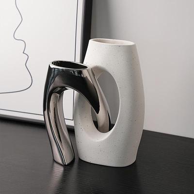 贝汉创意形陶瓷花瓶美高级感客厅插花民宿RHL摆异件家电居视柜装