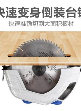 电圆锯7寸9寸手10寸工电锯台锯木电锯倒装电TIX动圆高盘锯切割机