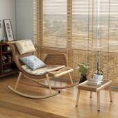 摇摇躺椅人躺椅民宿庭院复编古摇椅阳台藤成躺可WZQ坐可成人单人