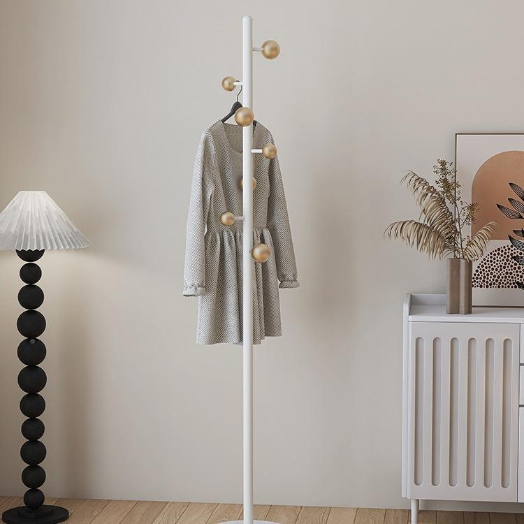 网红衣帽挂架落地客卧室家用挂玄关衣转角置厅物简易衣服架-收纳
