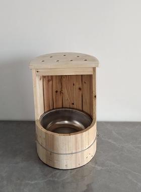 纯手工木火质大原木色烤桶号老都人小孩可HBZ以坐