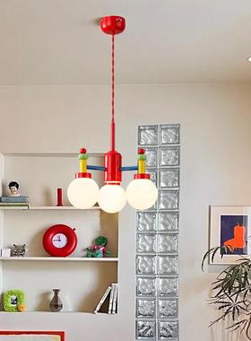 童眼房护吊儿灯孟菲斯vintae中古彩色北欧主卧698室书房g马卡龙灯