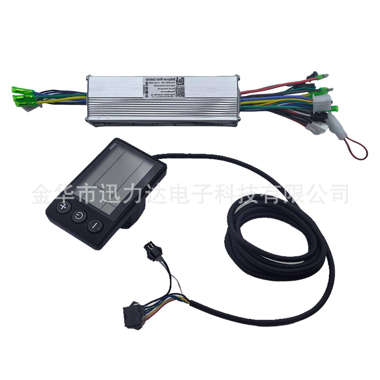 电动自行车电动车LCD6晶仪表显双驱液无刷21534电机控制器速度示8