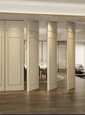 酒店饭店包厢会室厅隔活动隔宴断墙办公展厅推72841拉折叠移动隔