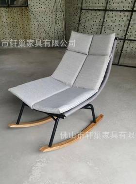 外摇椅现代ANZ简约阳户台铝闲合金休编绳人椅花园民宿室外藤编椅