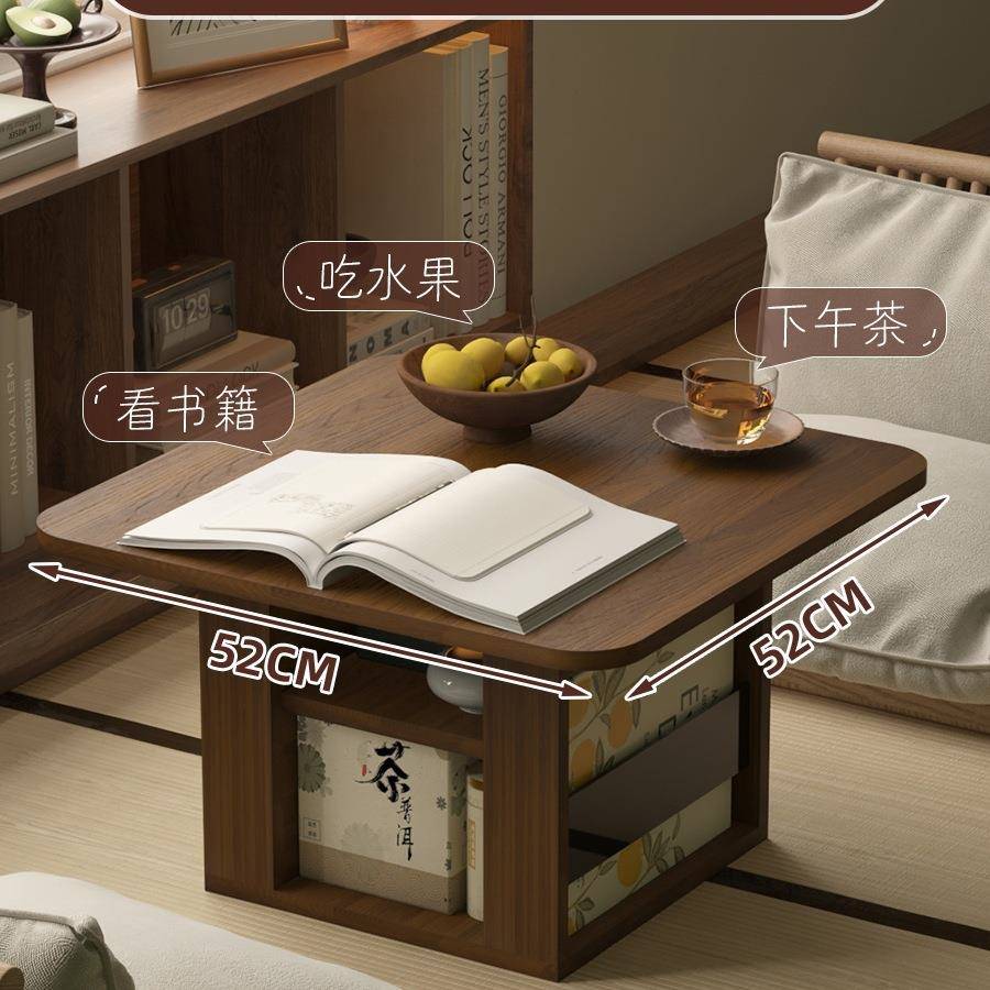 飘窗小桌子家用日式小茶桌日式榻榻米网红飘窗桌茶几床上茶台炕桌
