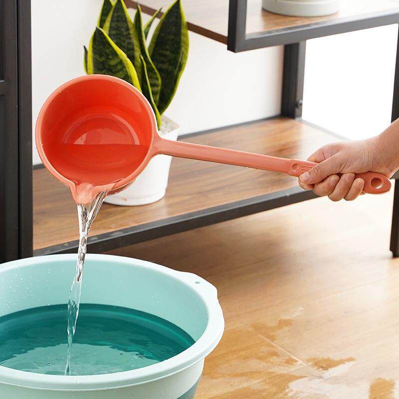 水勺加浇花长柄塑料水水舀洗头水勺755厨房厚子水瓢婴舀儿童洗澡