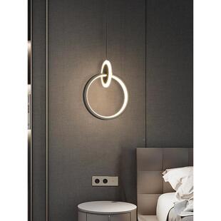 BED极简床头吊线小吊柜灯单个代简约风长线卧室卧现床头掉线氛围