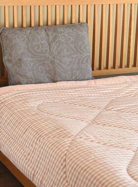 BZ7厚款的冬被水洗被子W色织棉57499子天竺棉棉棉被被冬款单人双