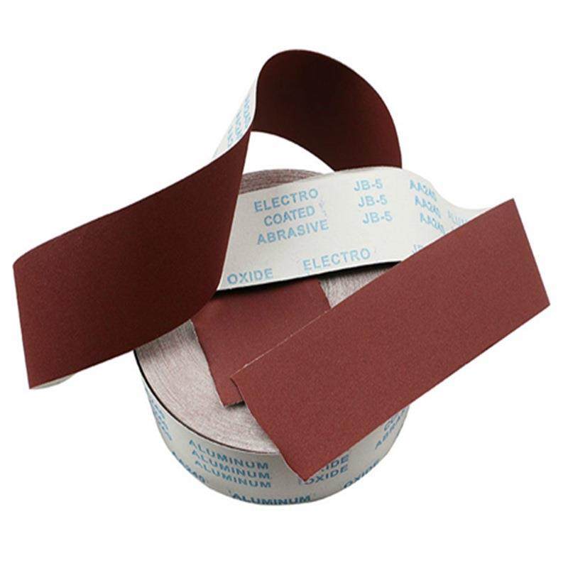 现货JB-手5撕砂布4/4.5英寸软卷布砂167布卷1050/11mm棕刚玉砂布