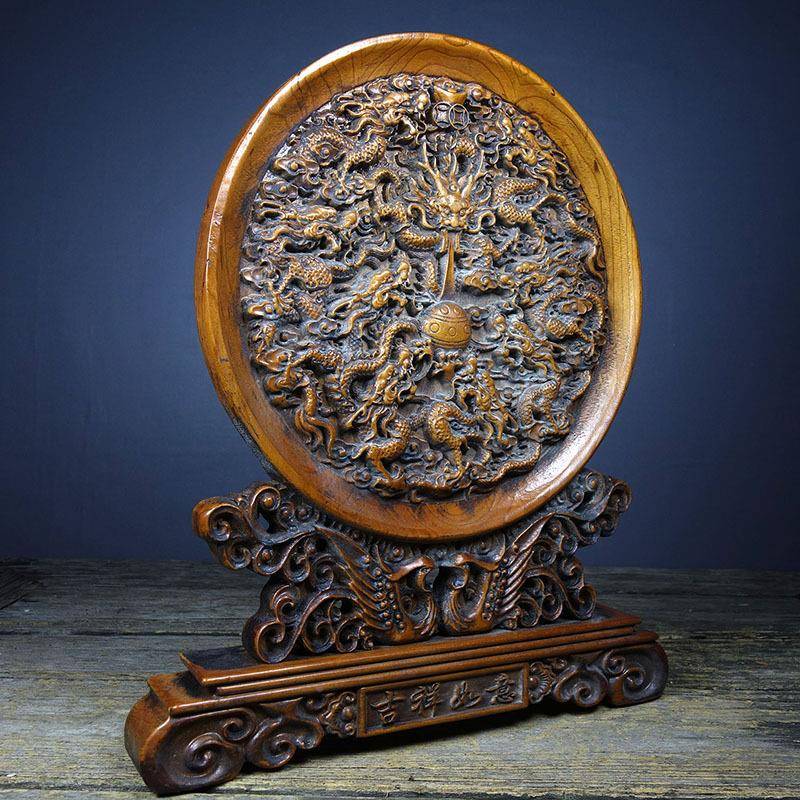 484书古玩做杂旧仿古花梨木屏风中式客厅房摆件工艺品新新品收藏