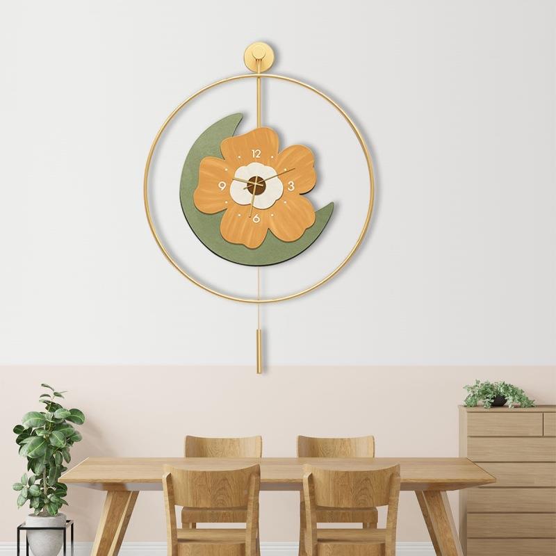 创钟意网大红时钟客现代简约气面墙表高档时lwb0001尚装饰挂墙摇