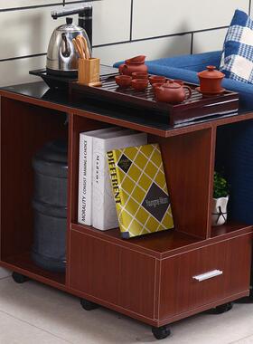 代简约移动带轮小茶几型带轮46911小茶桌客厅户沙发边几角几迷现