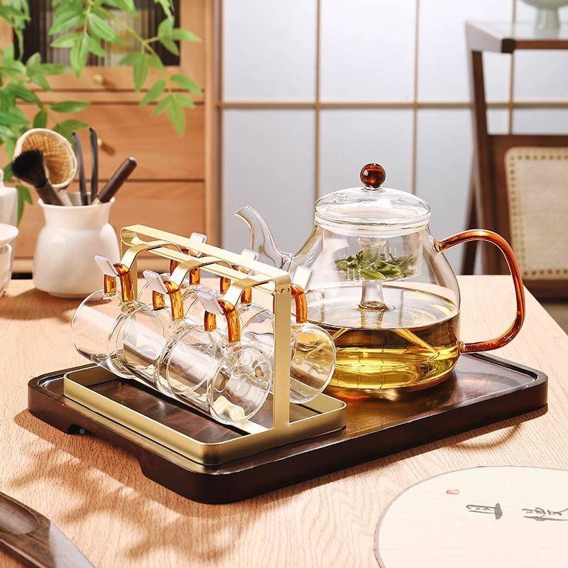 耐高温JUP玻璃茶具套家用水壶煮茶壶电陶茶炉煮器茶水分烧装离泡