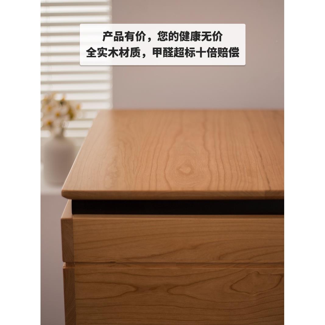 日式台迷分你梳妆台卧室实木化小户型翻盖小型4妆8230公60极窄化
