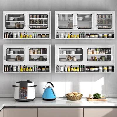 家用30不锈钢吊厨房吊KZQ防柜锈防潮橱柜碗柜挂墙式储柜物4柜壁柜